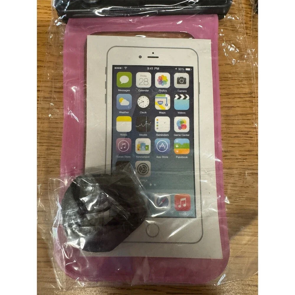 2-Pack Universal Waterproof Phone Pouch Dry Bag Clamp-Lock
